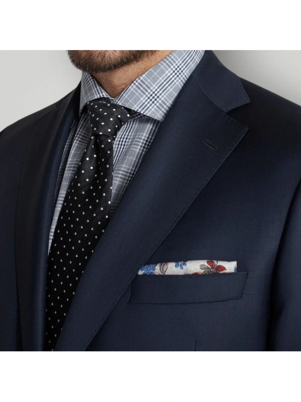 CANALI Navy Blazer 48R Sport Coat Two Button Suit Jacket WOOL $1495